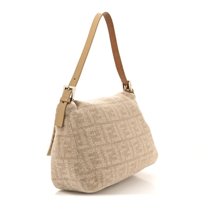 Fendi Wool Zucca Mama Baguette Beige 3 of 10
