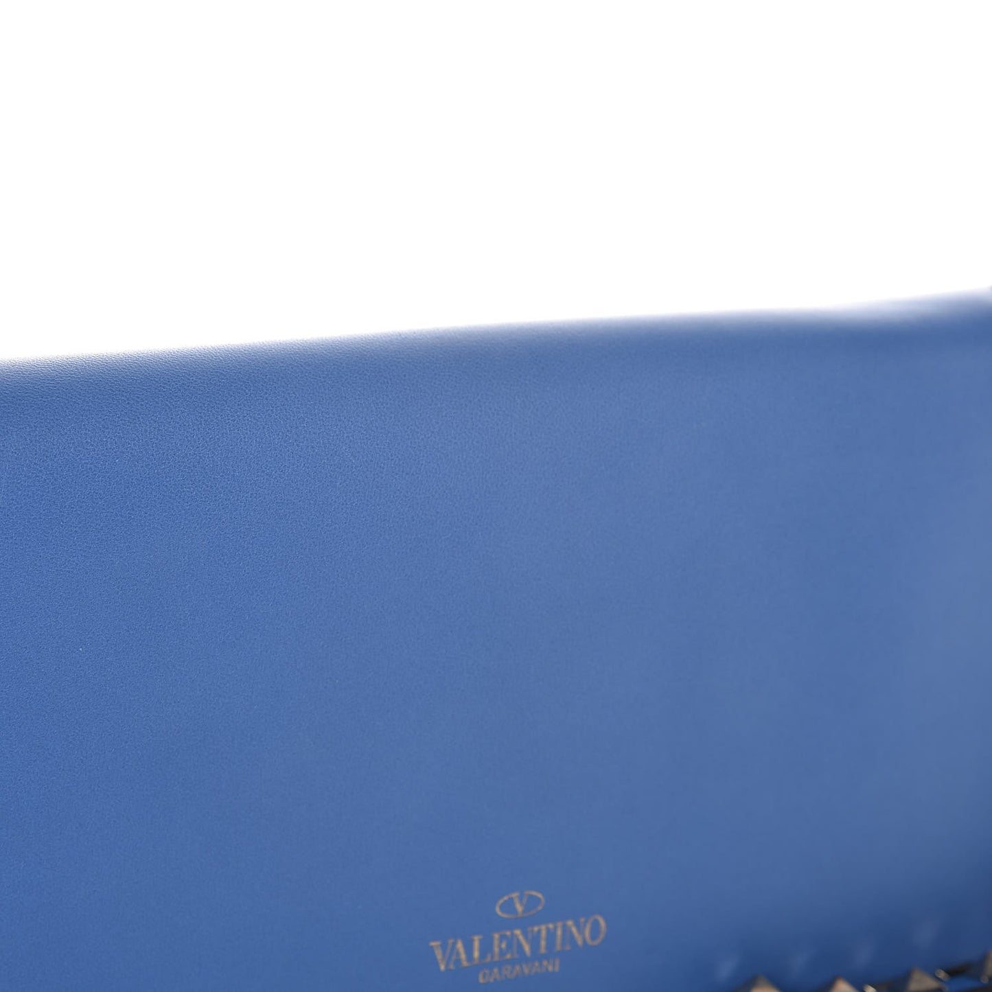 Nappa Small Rockstud Wristlet Clutch Light Sapphire