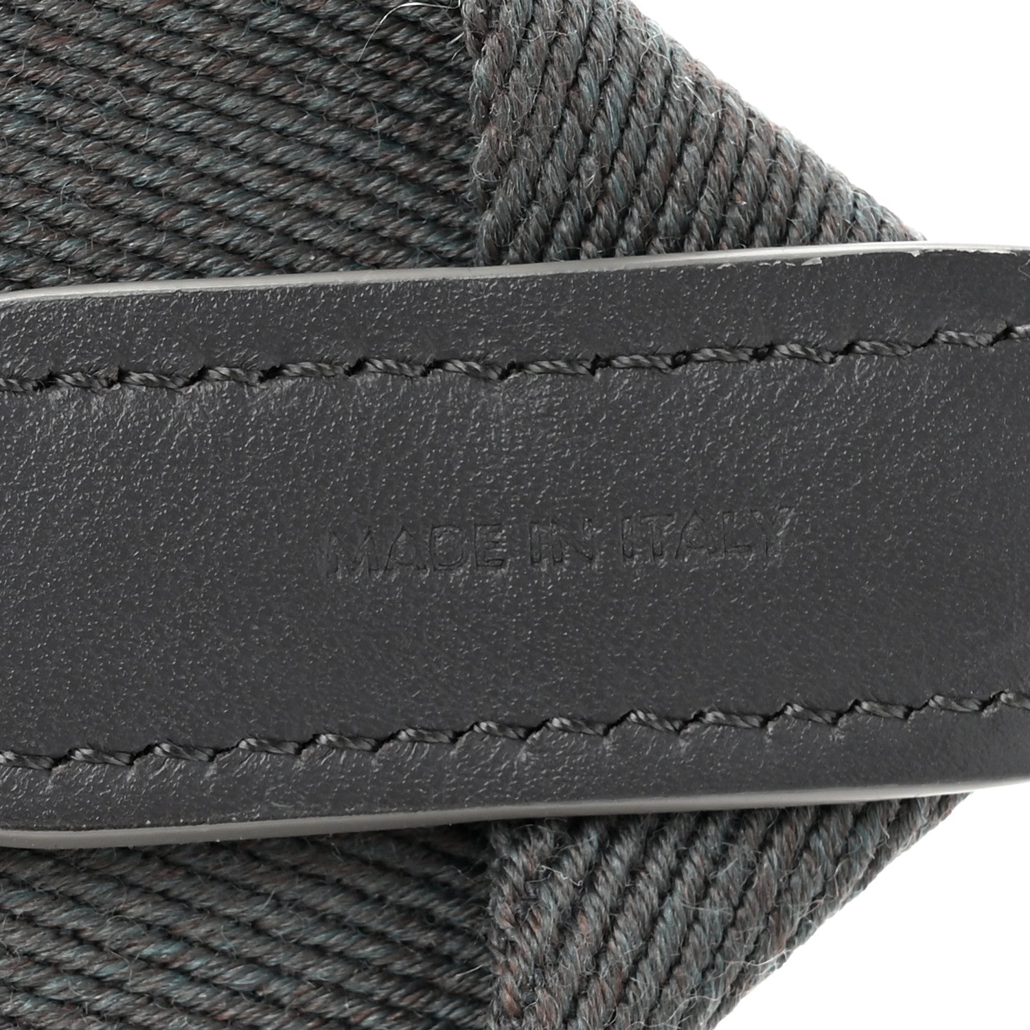 Celine Jacquard Wool Logo Short Strap Grey White 5 of 6