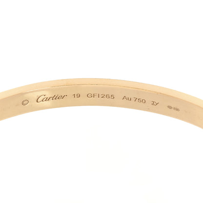 Cartier 18K Yellow Gold LOVE Bracelet 19 7 of 7