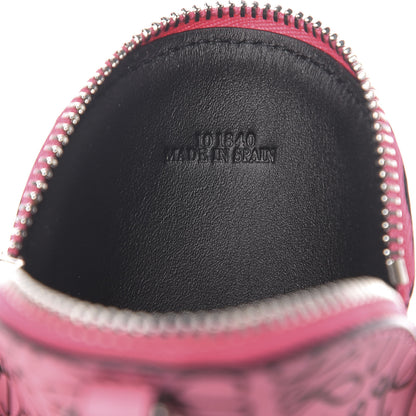 Loewe Calfskin Repeat Coin Purse Pink Tulip Black 5 of 6