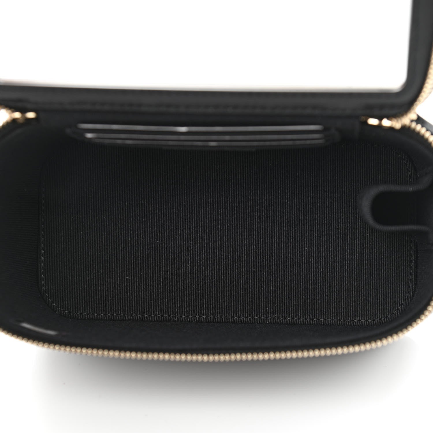 Chanel Lambskin Quilted Small Top Handle Vanity Case With Chain Black 5 of 12