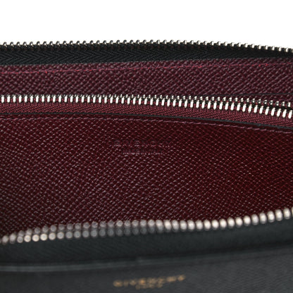 Givenchy Grained Calfskin Zip Around Wallet Black 7 of 12