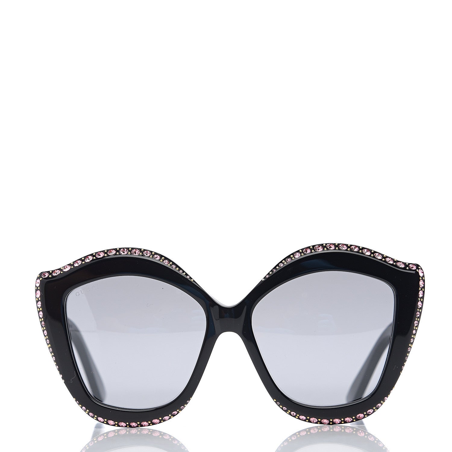 Gucci Crystal Cat Eye GG0118S Sunglasses Black 2 of 8