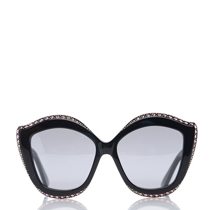 Gucci Crystal Cat Eye GG0118S Sunglasses Black 2 of 8