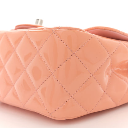 Chanel Patent Quilted Mini Square Flap Pink 10 of 11
