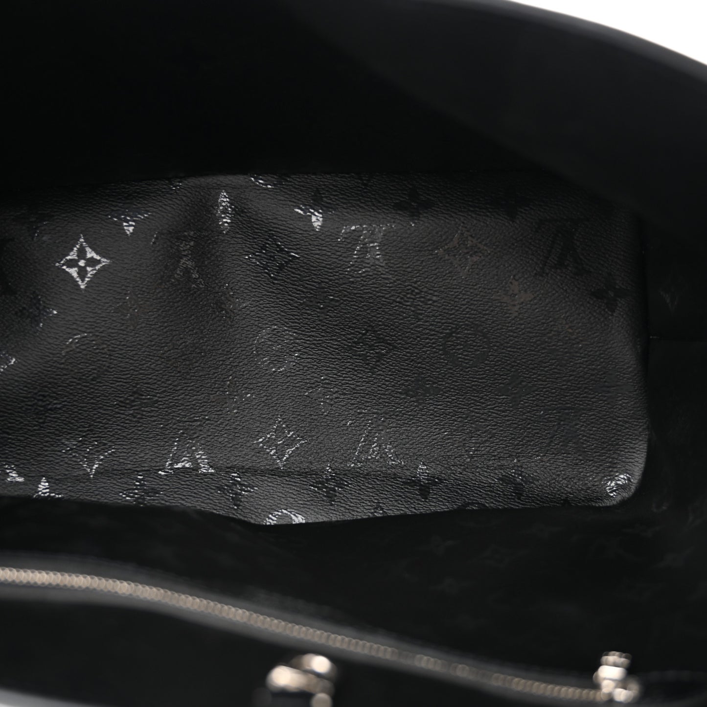 X UF Tufted Monogram Neverfull MM Black White