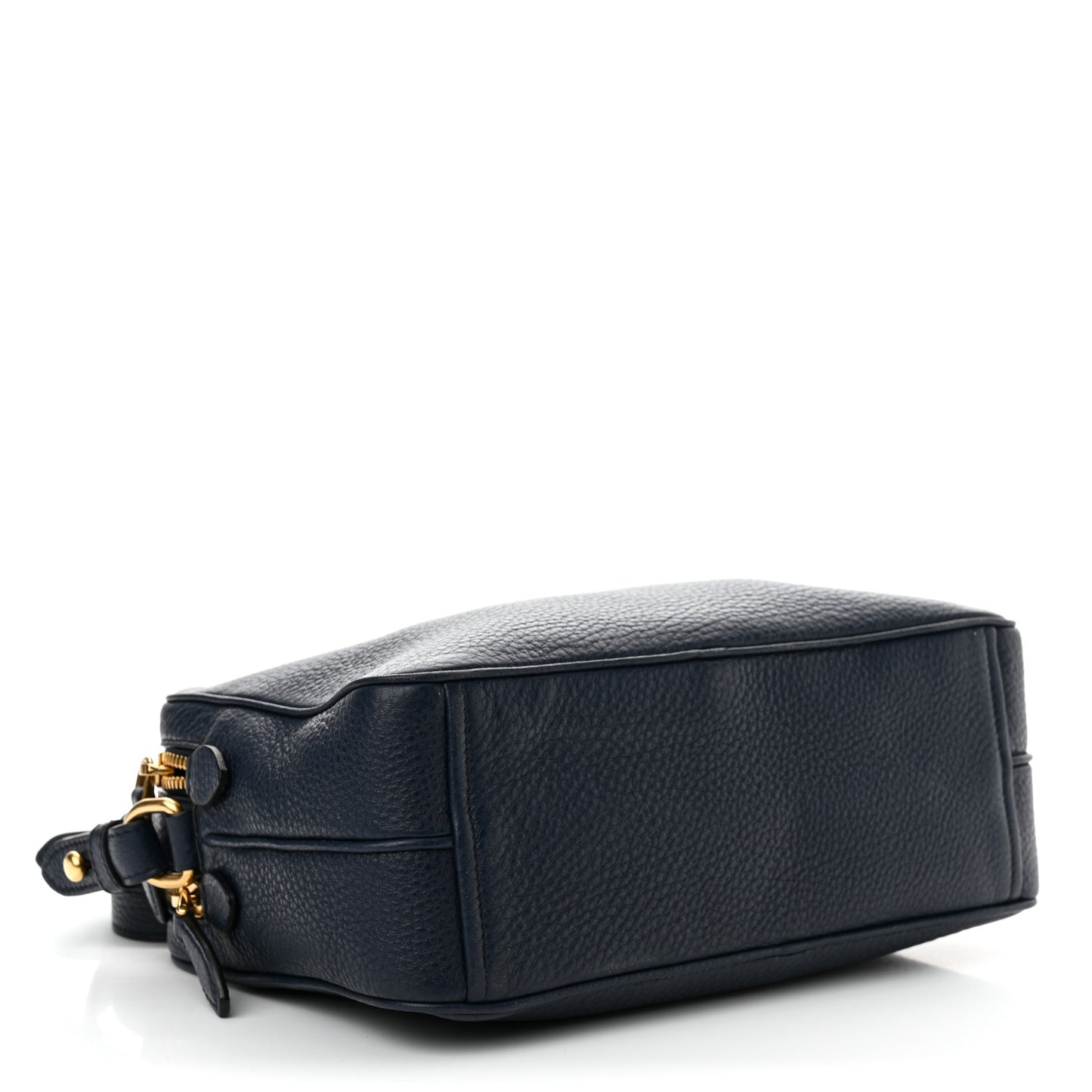 Vitello Phenix Double Zip Crossbody Bag Baltico