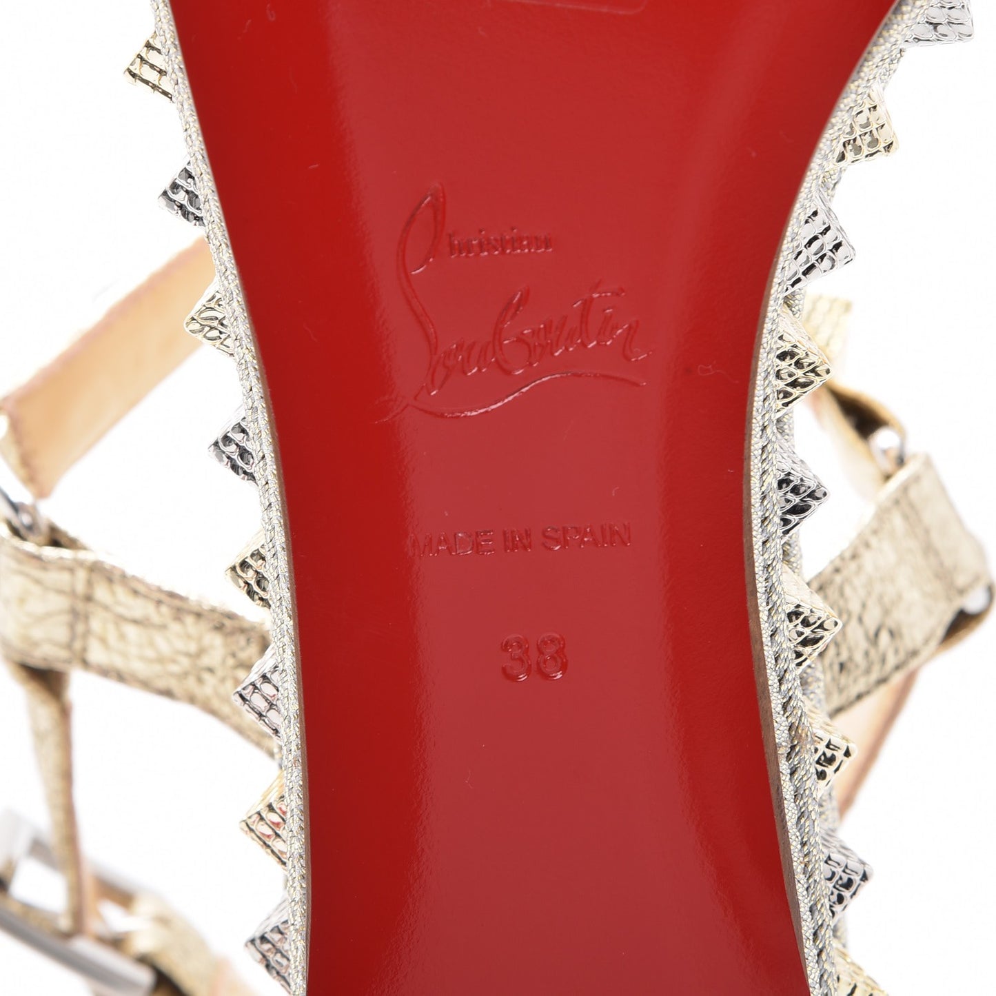 Specchio Vintage Pyraclou 60 Platform Sandals 38 Platine