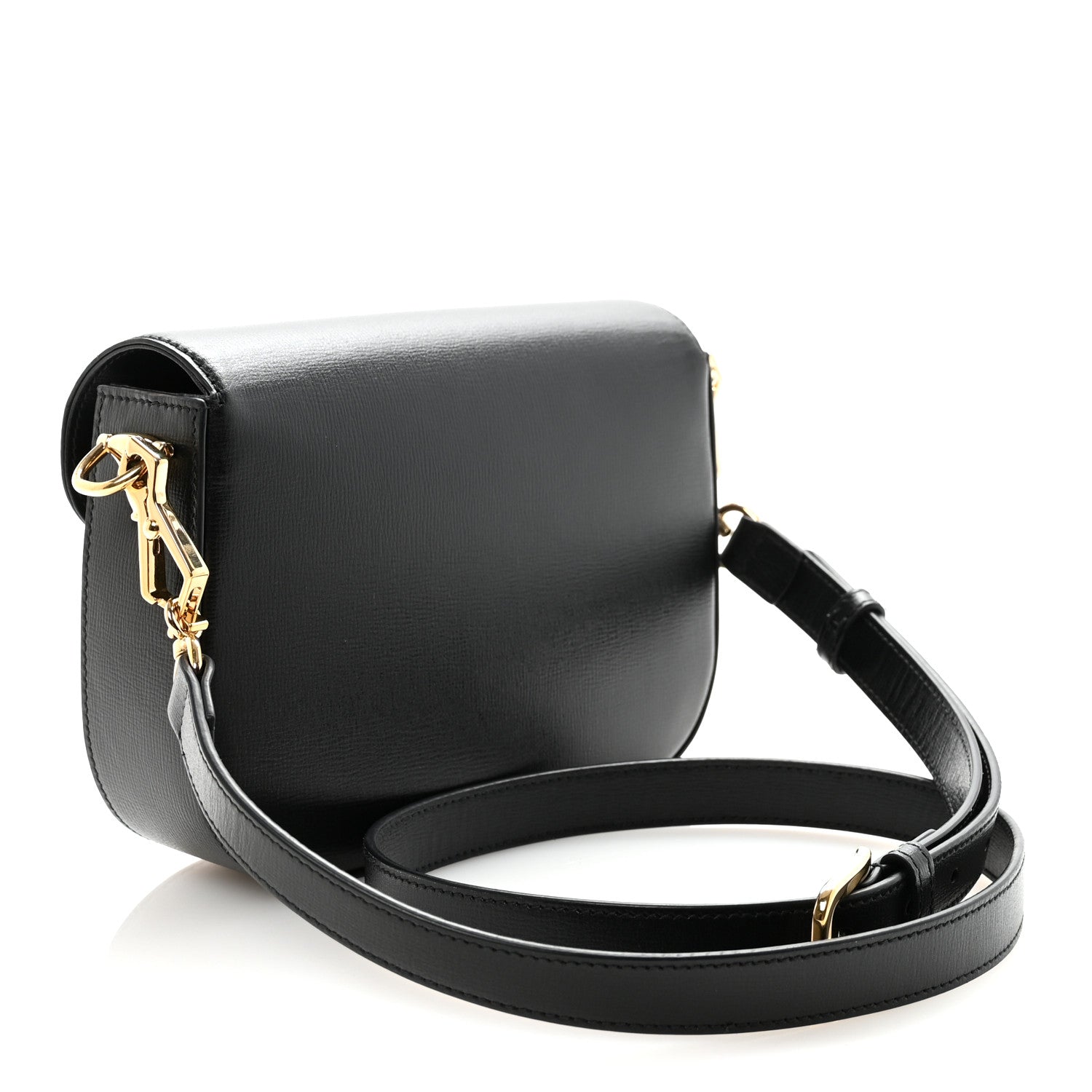 Gucci Azalea Calfskin Web Mini Horsebit 1955 Shoulder Bag Black 3 of 9