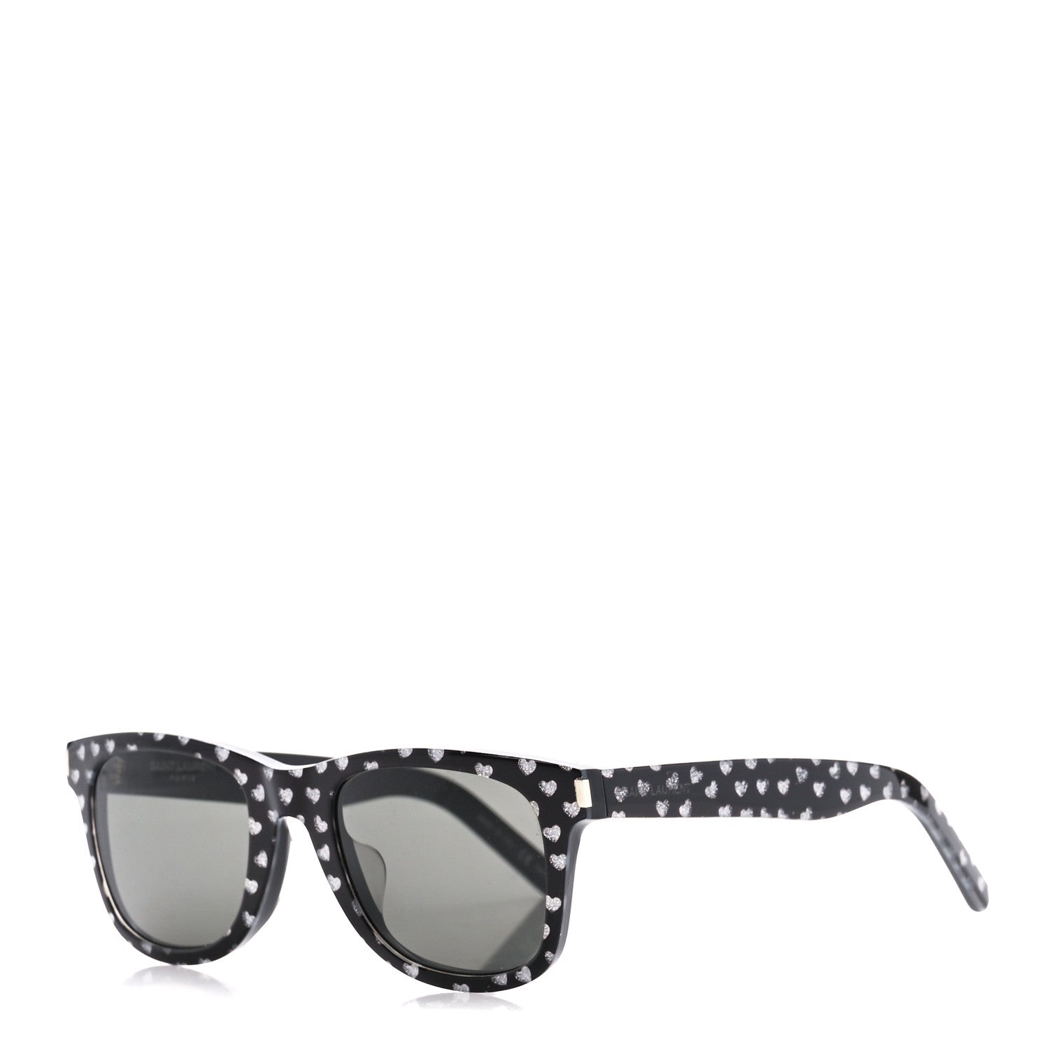 Saint Laurent Square Heart Sunglasses SL51 Black 1 of 8