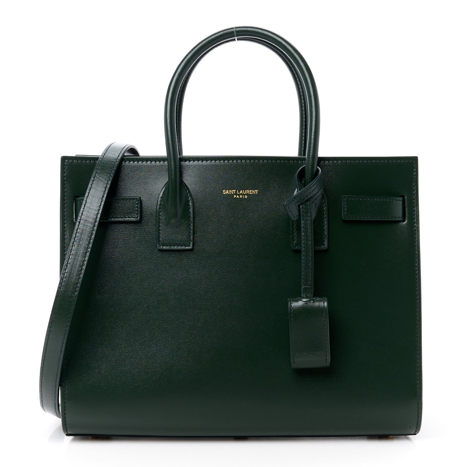 Saint Laurent Calfskin Baby Sac De Jour Dark Vert 1 of 19