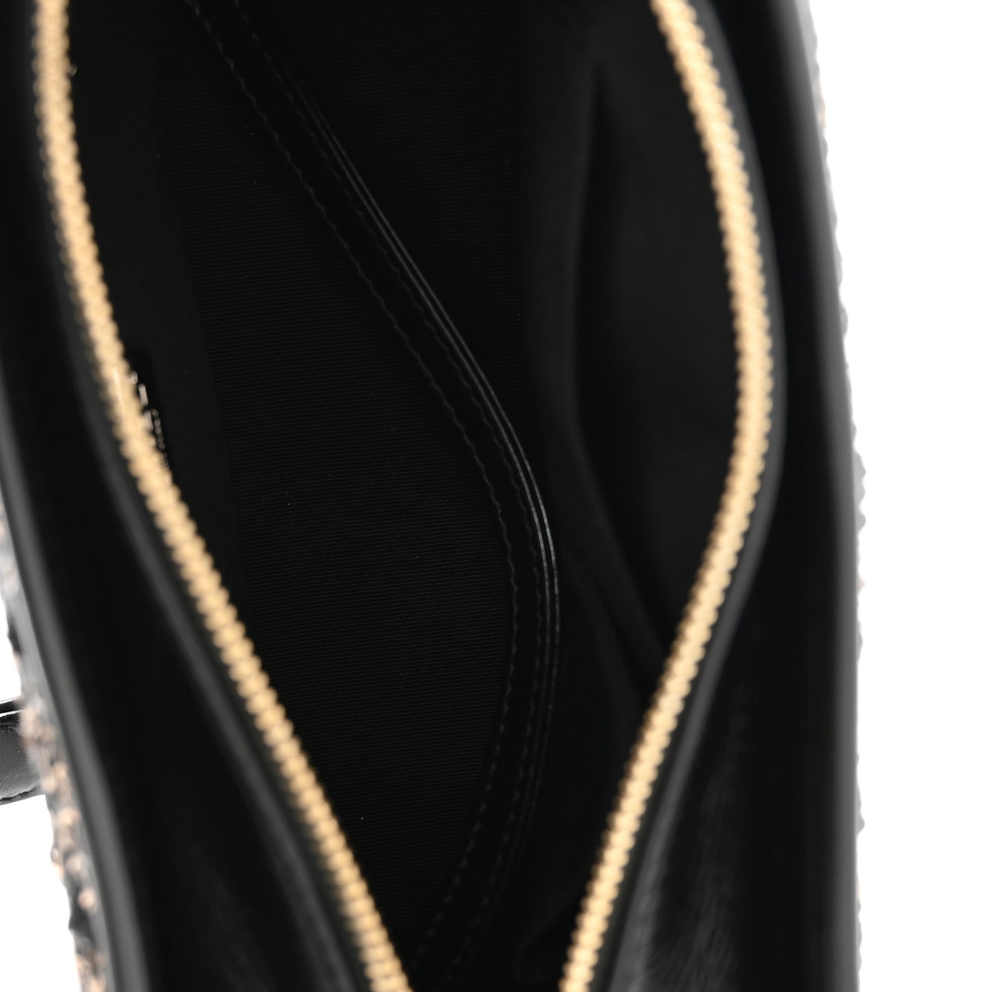 Sequin Calfskin Small Gabrielle Hobo Black Gold