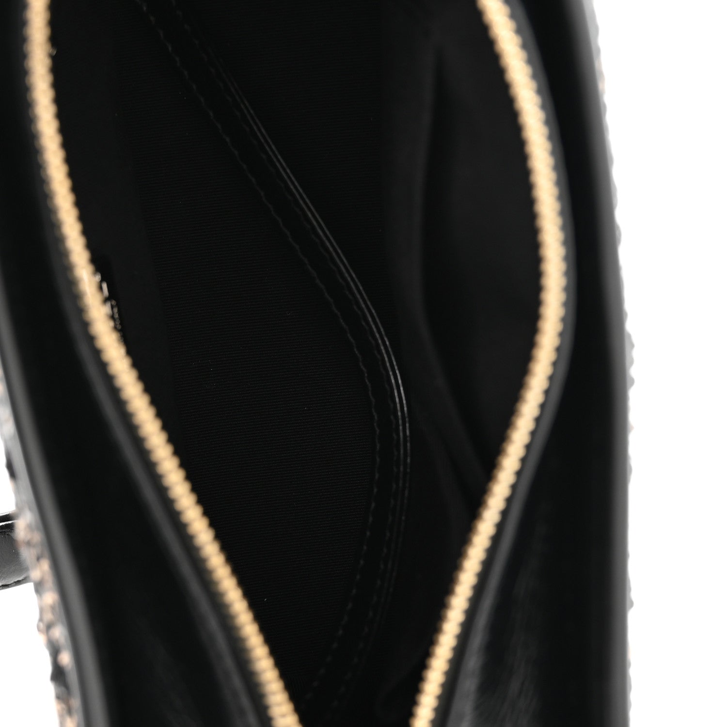 Chanel Sequin Calfskin Small Gabrielle Hobo Black Gold 5 of 11