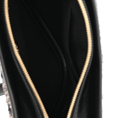 Chanel Sequin Calfskin Small Gabrielle Hobo Black Gold 5 of 11