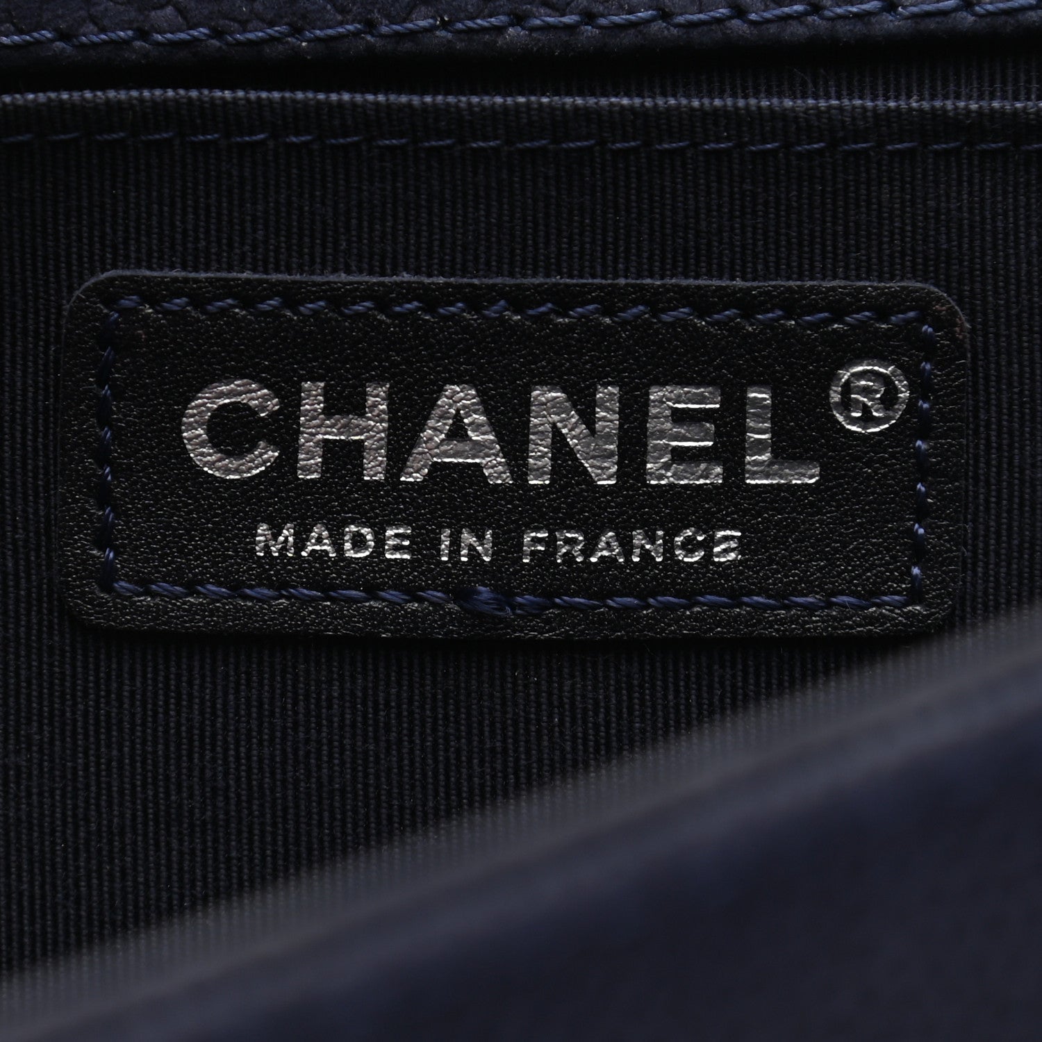 Chanel Iridescent Caviar Quilted Medium Boy Flap Dark Blue 5 of 9