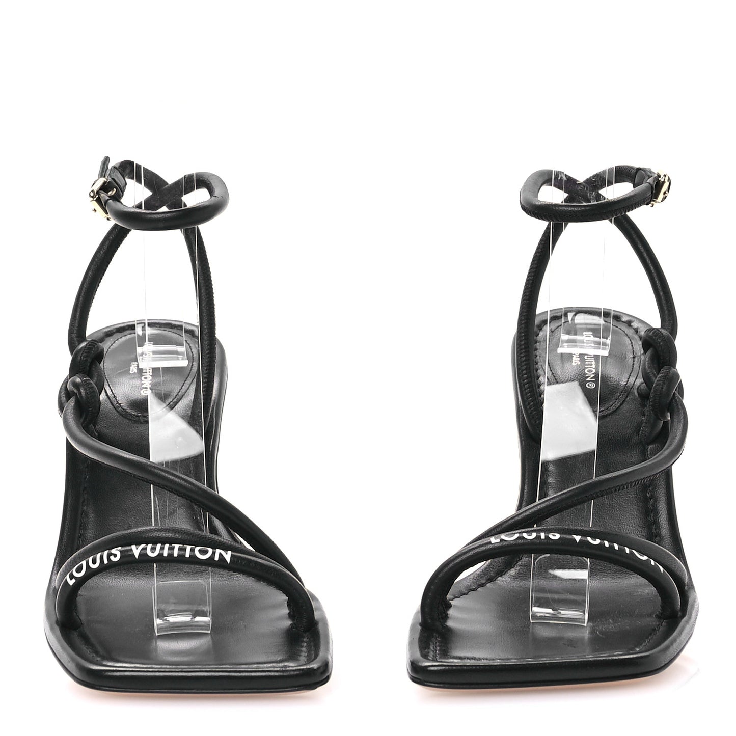 Lambskin Strappy Slingback Sandal 37 Black