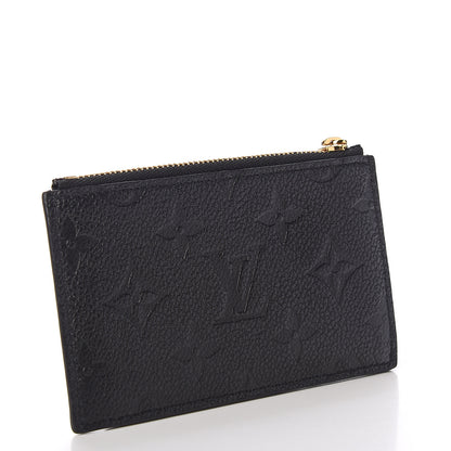 Louis Vuitton Empreinte Zipper Card Holder Black 2 of 8