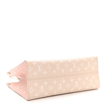 Louis Vuitton Empreinte Monogram Spring In The City Onthego MM Beige Pink Yellow 4 of 10