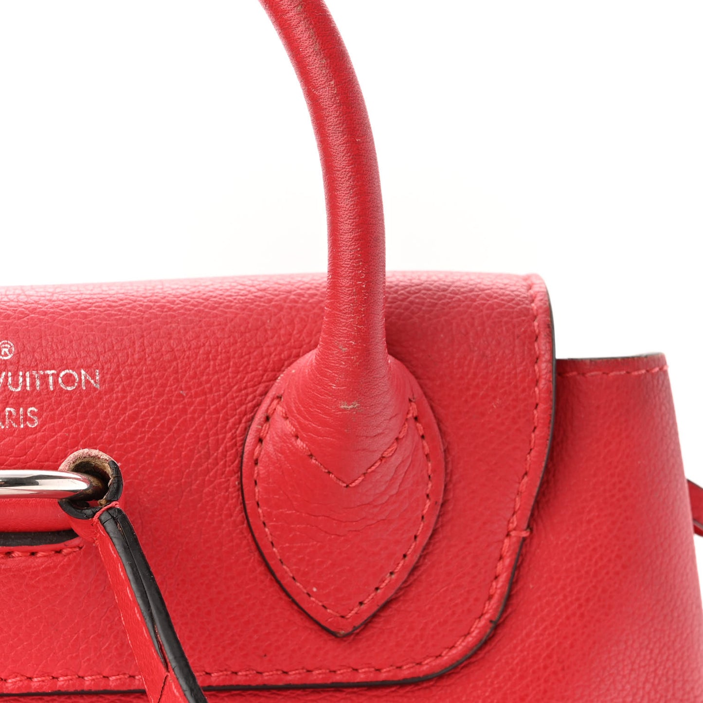 Soft Calfskin Lockme Backpack Poppy