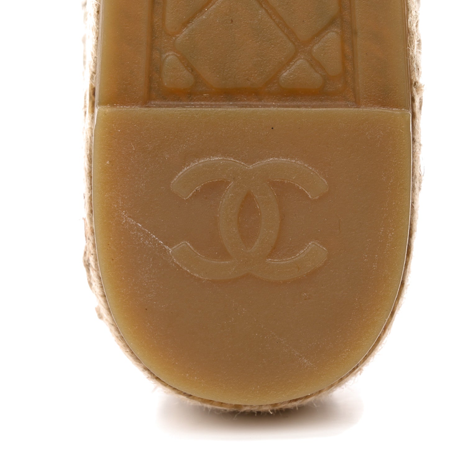 Chanel Mesh Grosgrain CC Espadrilles 41 Beige Black 8 of 8