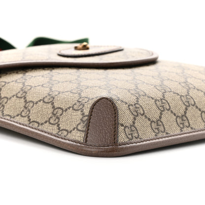 Gucci GG Supreme Monogram Web Medium Neo Vintage Flap Messenger Bag Beige New Acero 9 of 11