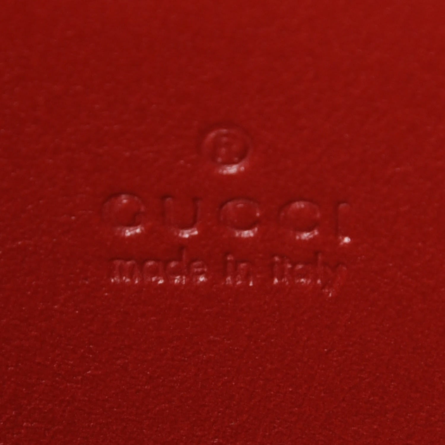 Gucci Calfskin Matelasse Mini GG Marmont Chain Wallet Hibiscus Red 8 of 10