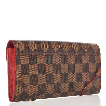 Louis Vuitton Damier Ebene Caissa Wallet Cherry 3 of 7