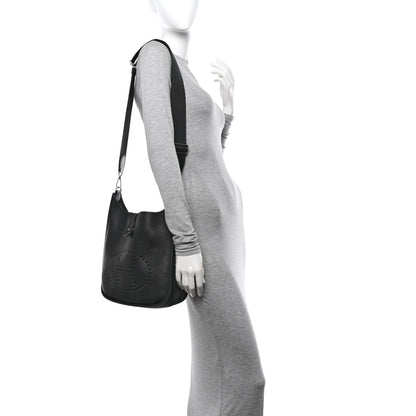 Hermes Taurillon Clemence Evelyne III PM Graphite 2 of 12