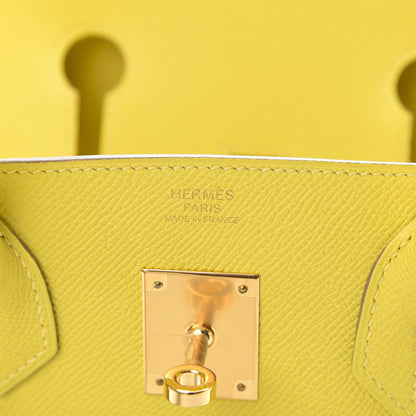 Hermes Epsom Birkin 30 Lime 5 of 10