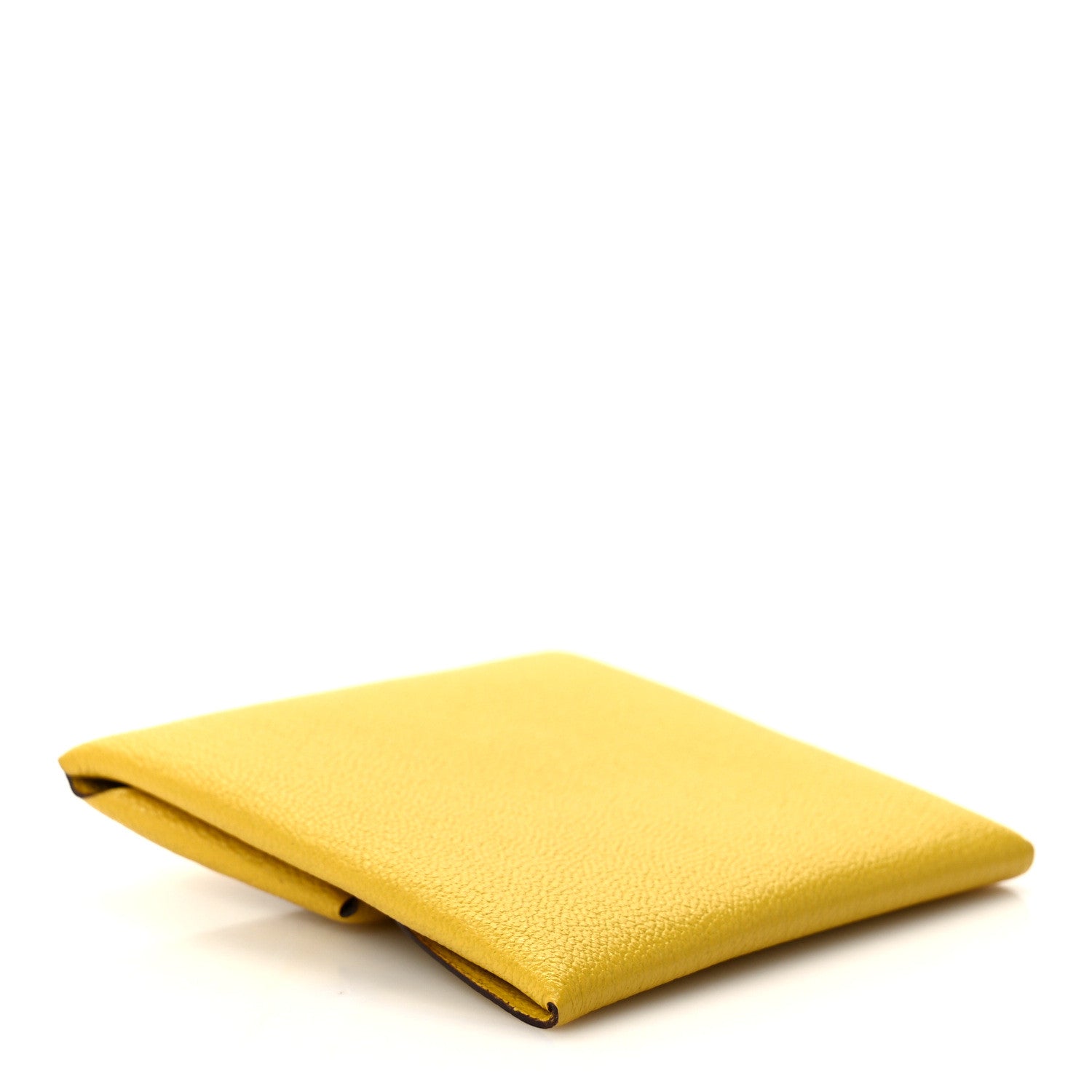 Hermes Chevre Mysore Bastia Coin Purse Jaune de Naples 4 of 8