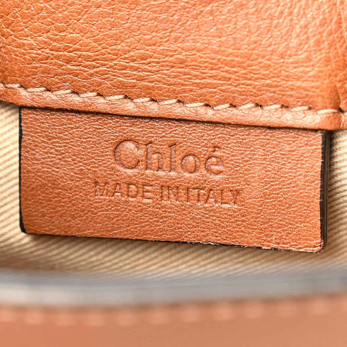 Chloe Suede Calfskin Mini Faye Backpack Tan 6 of 10