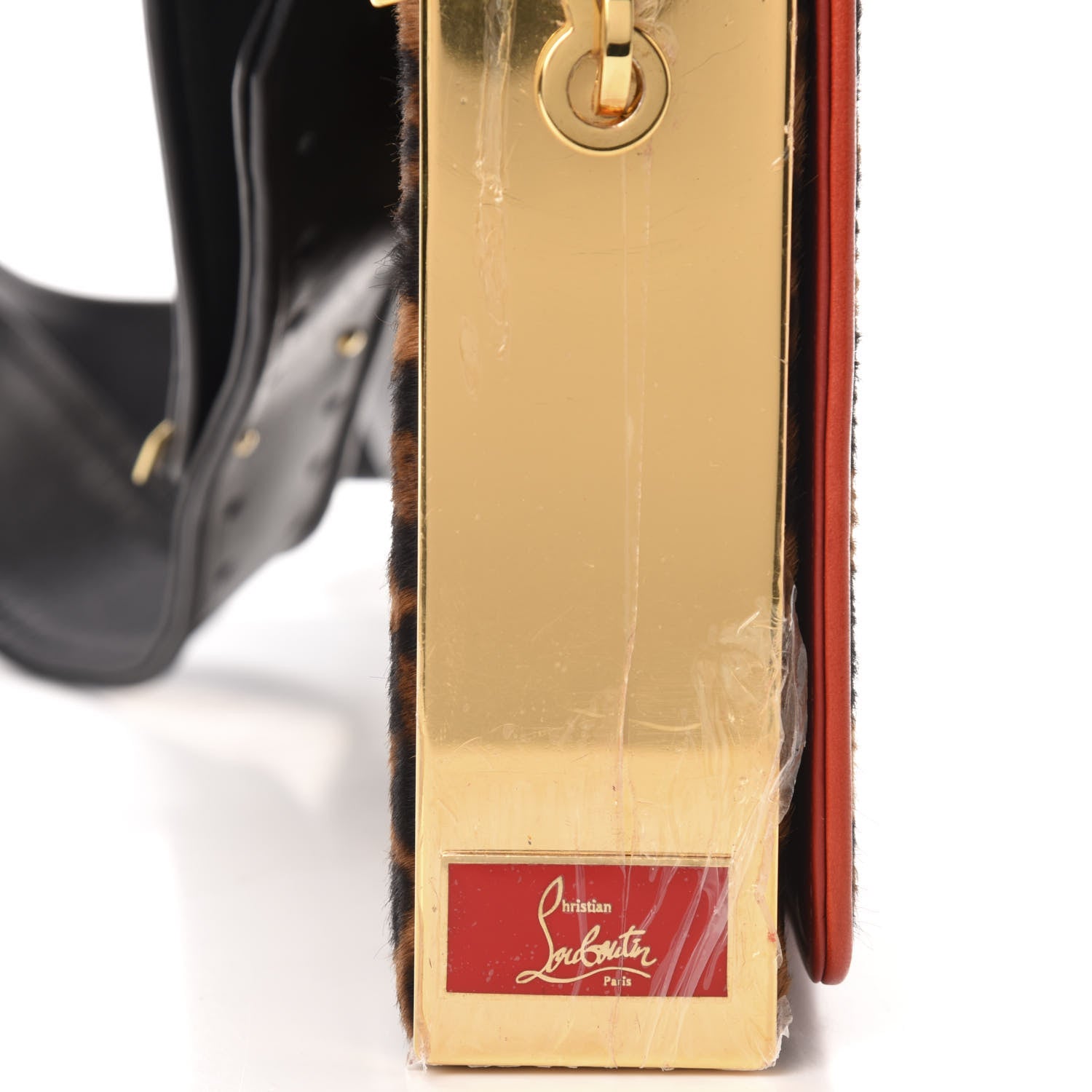Christian Louboutin Pony Hair Leopard Print Medium Carrie Shoulder Bag Luxor 9 of 10