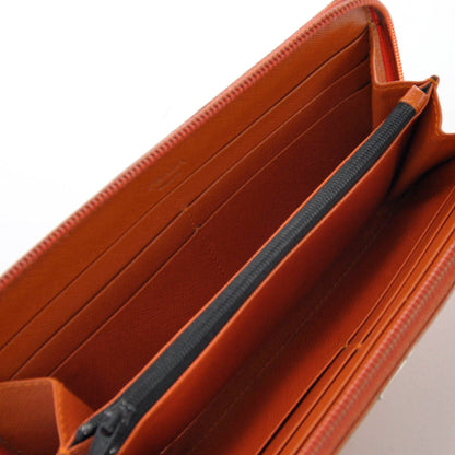 Prada Saffiano Zip Around Wallet Papaya 5 of 7