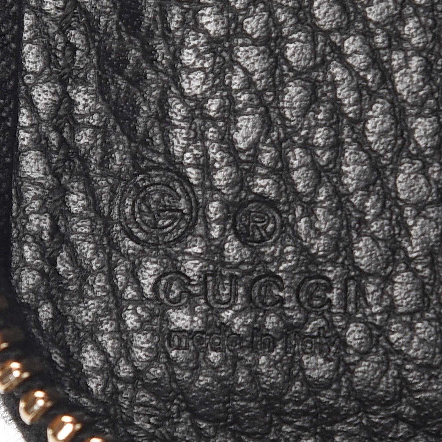 Pebbled Calfskin Zip Around Wallet Black