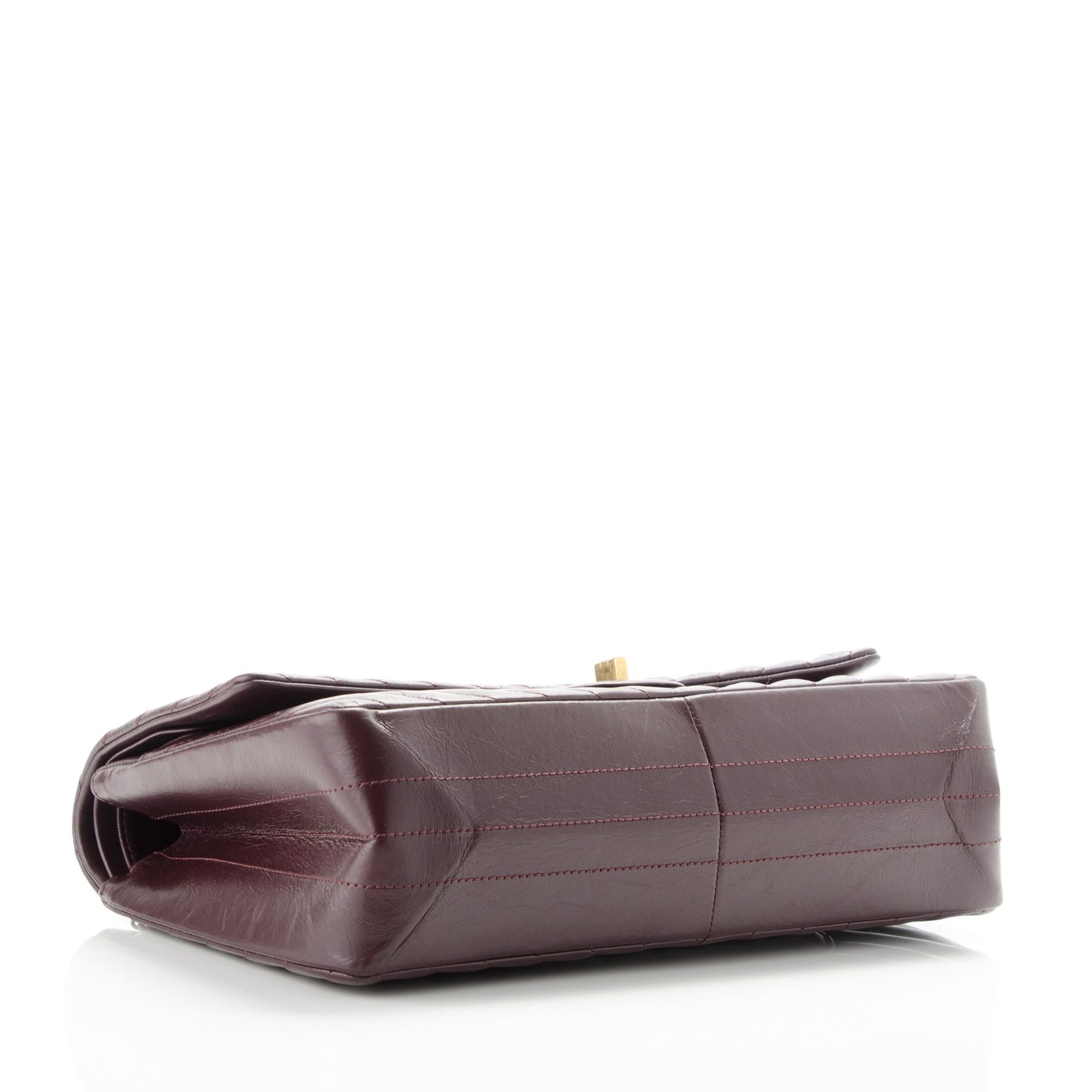 Aged Calfskin Chevron Quilted 2.55 Reissue 226 Burgundy