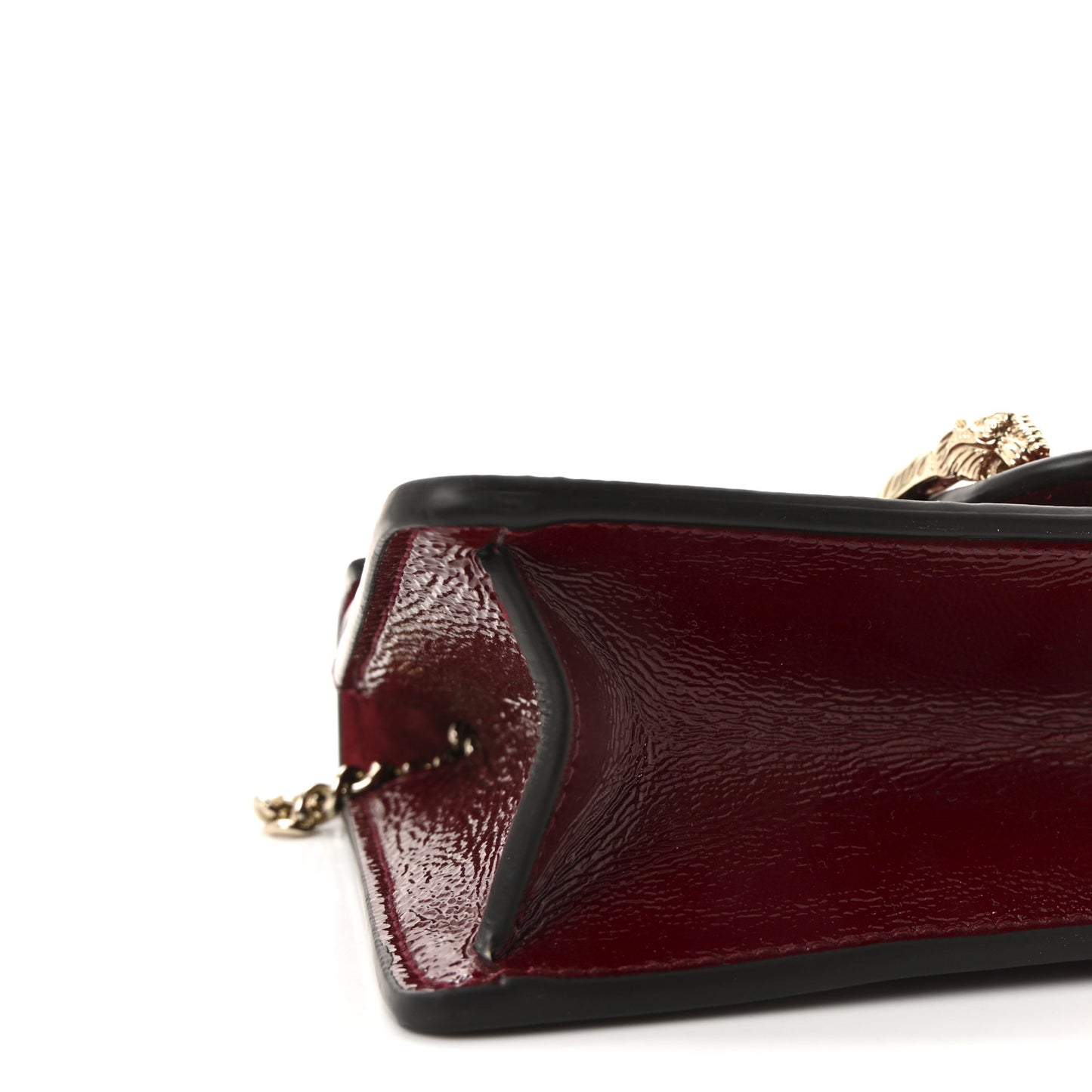 Crinkled Patent Mini Dionysus Shoulder Bag Rosso Ancora Red