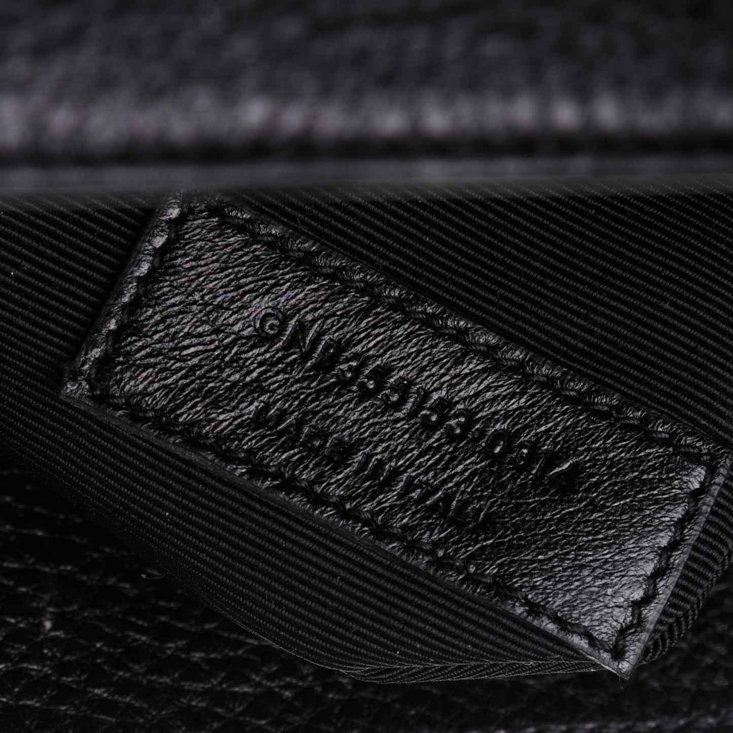 Grained Calfskin Small Sac De Jour Black
