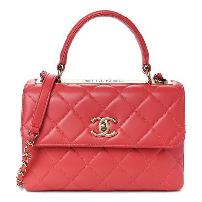 Chanel Lambskin Quilted Small Trendy CC Flap Dual Handle Bag Pink 1 of 9