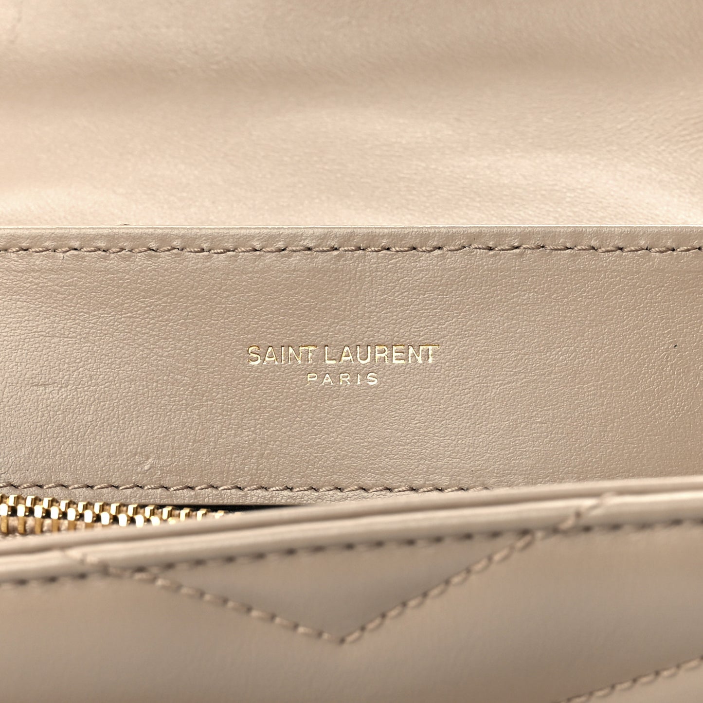 Calfskin Y Quilted Monogram Small Loulou Chain Satchel Dark Beige