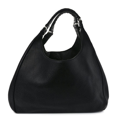 Bottega Veneta Grained Calfskin Large Campana Black 1 of 8