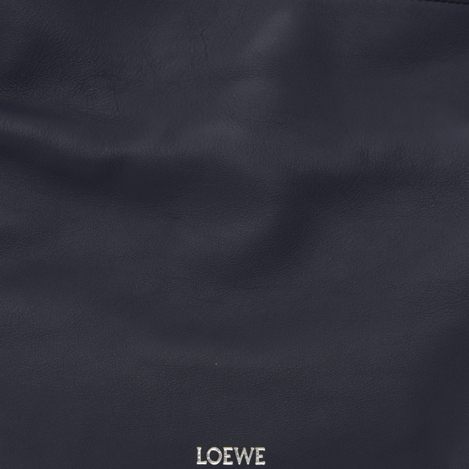 Loewe Nappa Flamenco Knot Clutch Navy 8 of 10