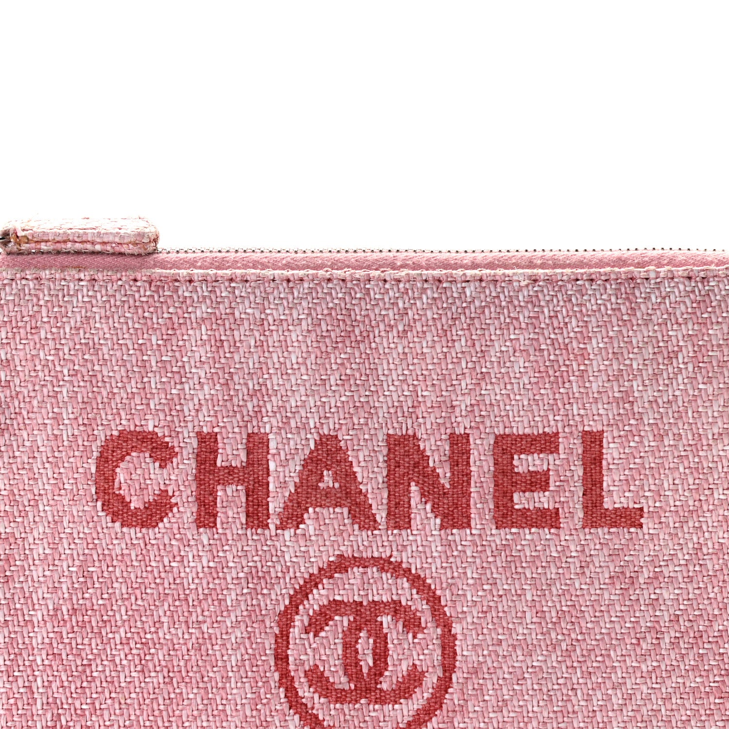 Chanel Canvas Small Deauville Pouch Pink 8 of 9