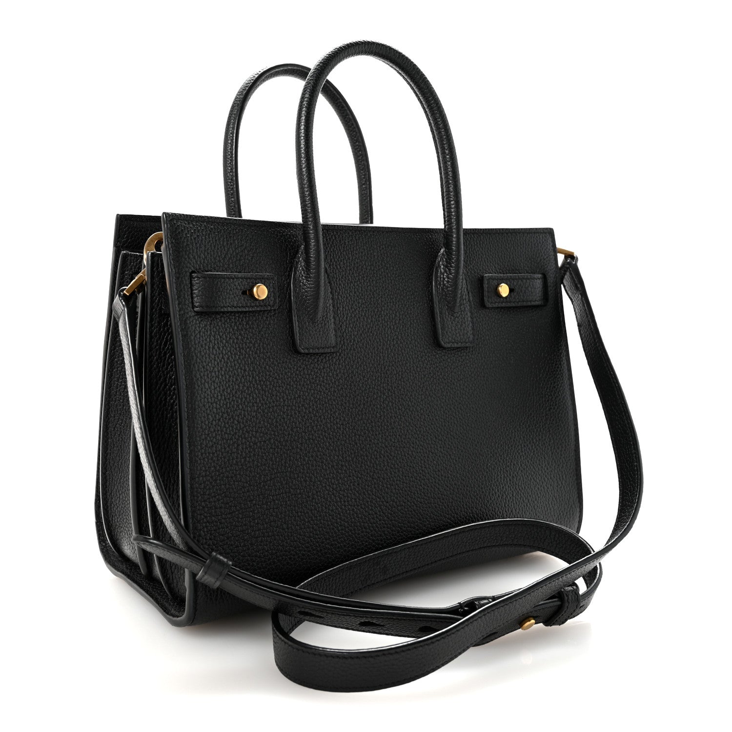 Saint Laurent Grained Calfskin Baby Sac De Jour Black 3 of 10