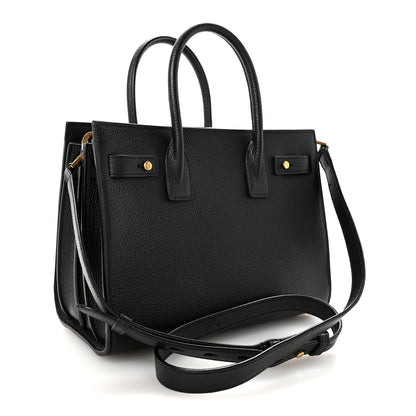 Saint Laurent Grained Calfskin Baby Sac De Jour Black 3 of 10