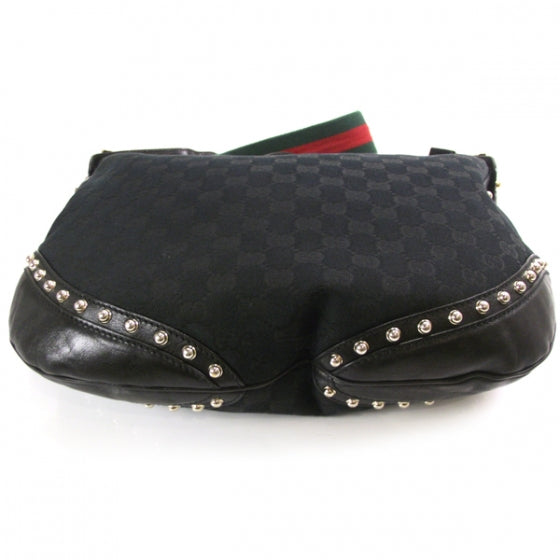 Gucci Monogram Borchie Monogram Studded Hobo 4 of 11