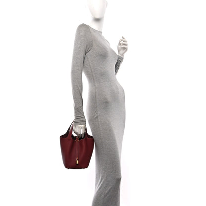 Hermes Taurillon Clemence Picotin Lock 18 PM Rouge H 2 of 13