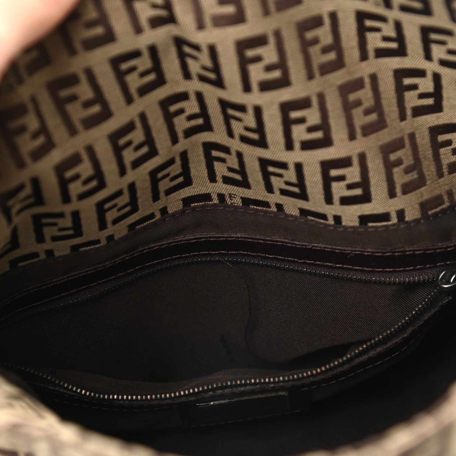 Fendi Zucchino Baguette Tobacco 6 of 8