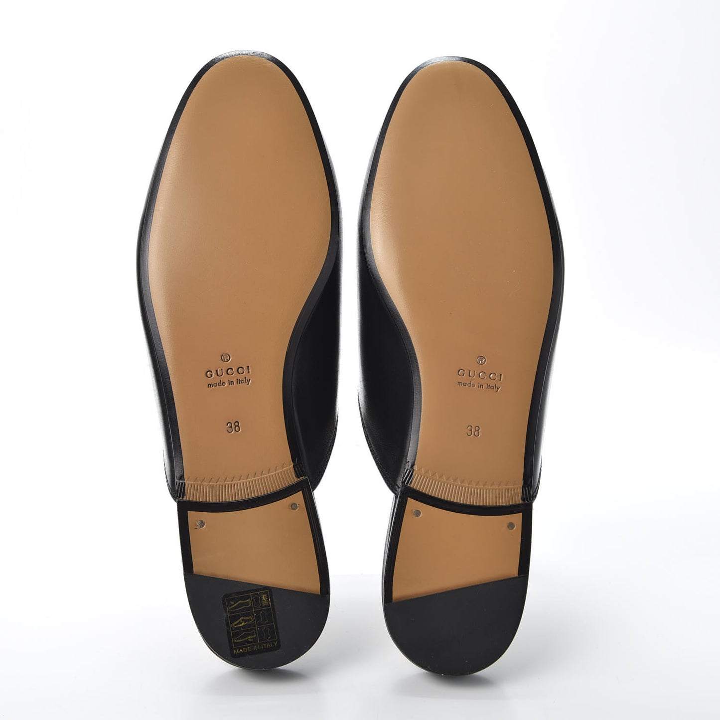 Calfskin Flower Embroidered Womens Princetown Slippers 38 Black