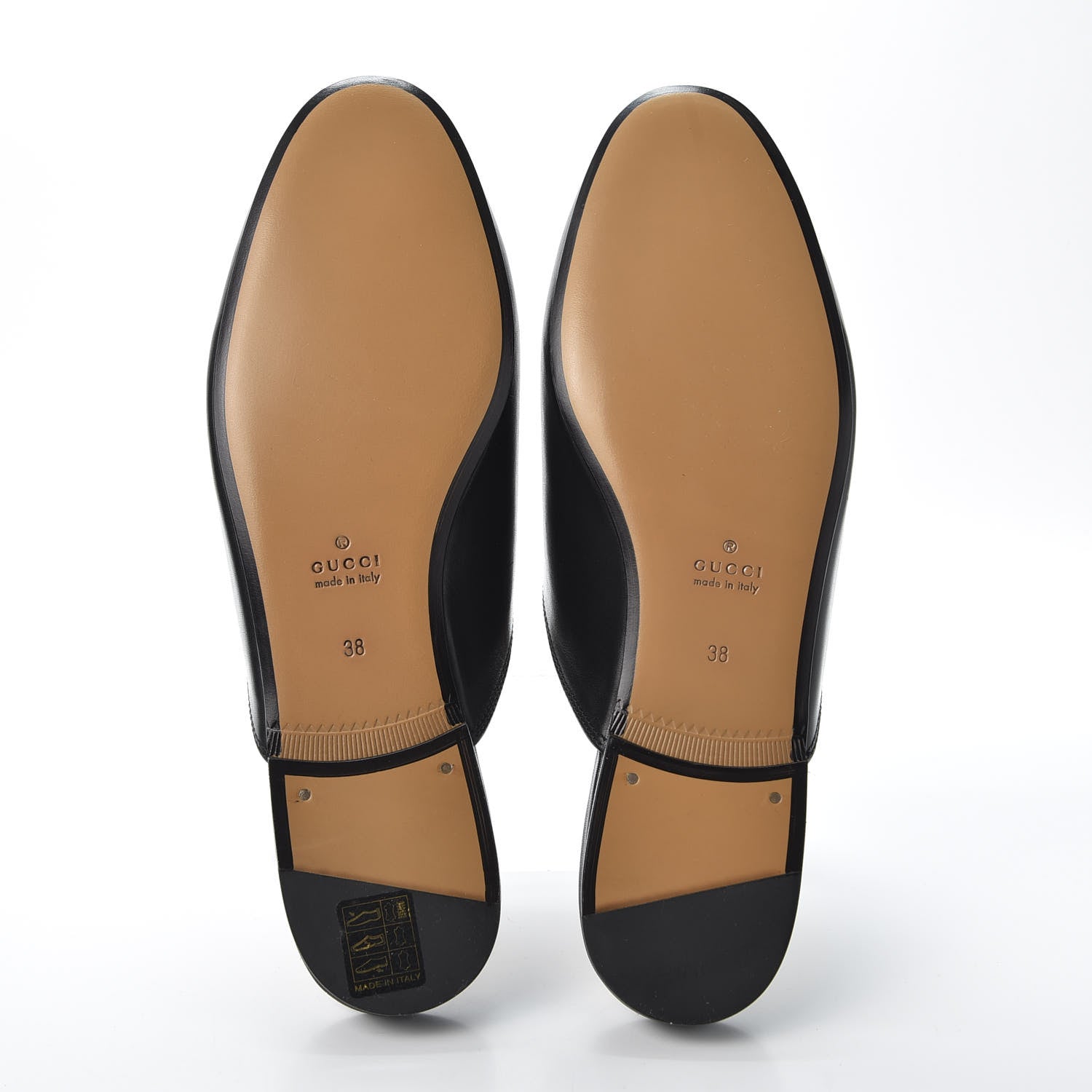 Gucci Calfskin Flower Embroidered Womens Princetown Slippers 38 Black 6 of 11